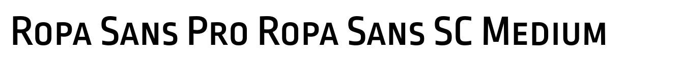 Ropa Sans Pro Ropa Sans SC Medium